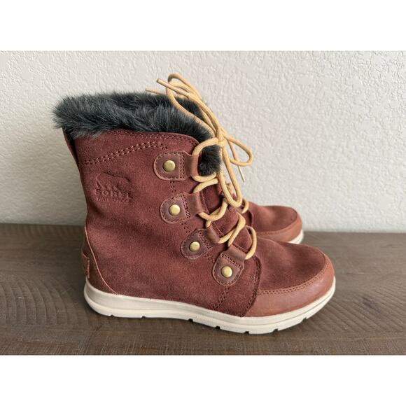 SOREL Explorer Joan Burro Waterproof Insulated Winter Snow Boot Women's 7 NEW - Picture 4 of 9
